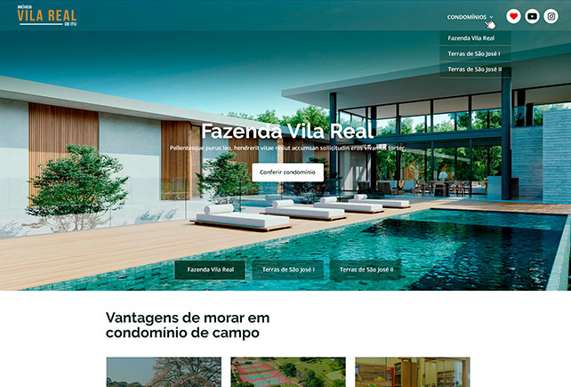 site www.imoveisvilarealdeitu.com.br